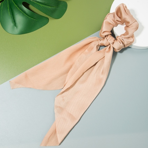 On My Rack Accessories - Boho Scrunchie Bow Ribbon Hair Scarf Hairbow